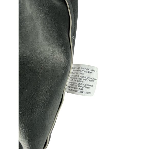 Faux Off White Leather Hobo Bag with Gold Chain Hardware - Picture 8 of 10